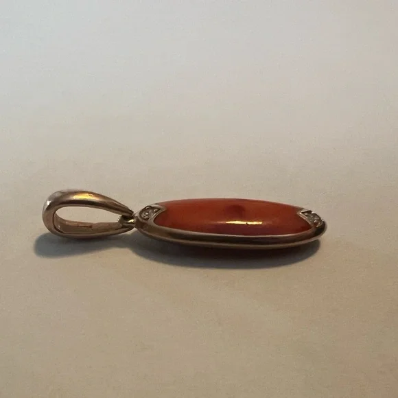 14k gold reversible pendant - Picture 3 of 7